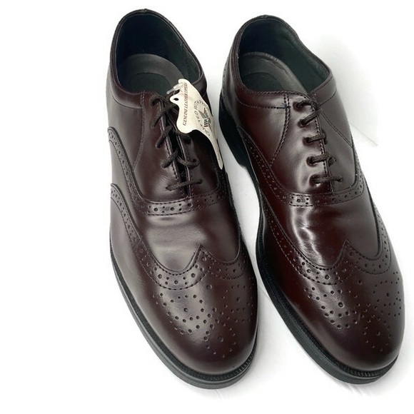 NWT Iron Age by Bostonian Mens Brown Lace Up Oil Proof Oxford Steel Toe Size 9.5 - Picture 2 of 4